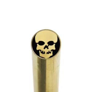 Skull Brass Mosaic knife Pin