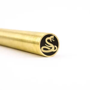 RATTLESNAKE Brass Mosaic knife Pin