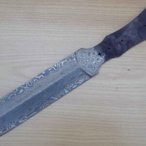 Damascus steel Spartan Blank Knife