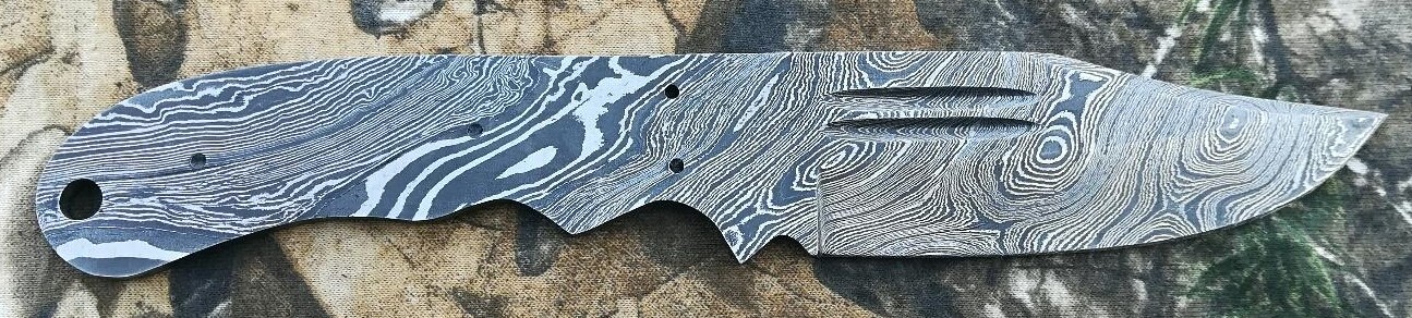 Damascus steel Hunting Blank Knife