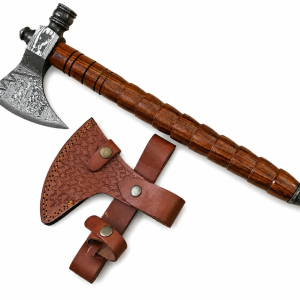 Tomahawk Axe For Sale with Custom Handmade Forged Damascus Steel Blade