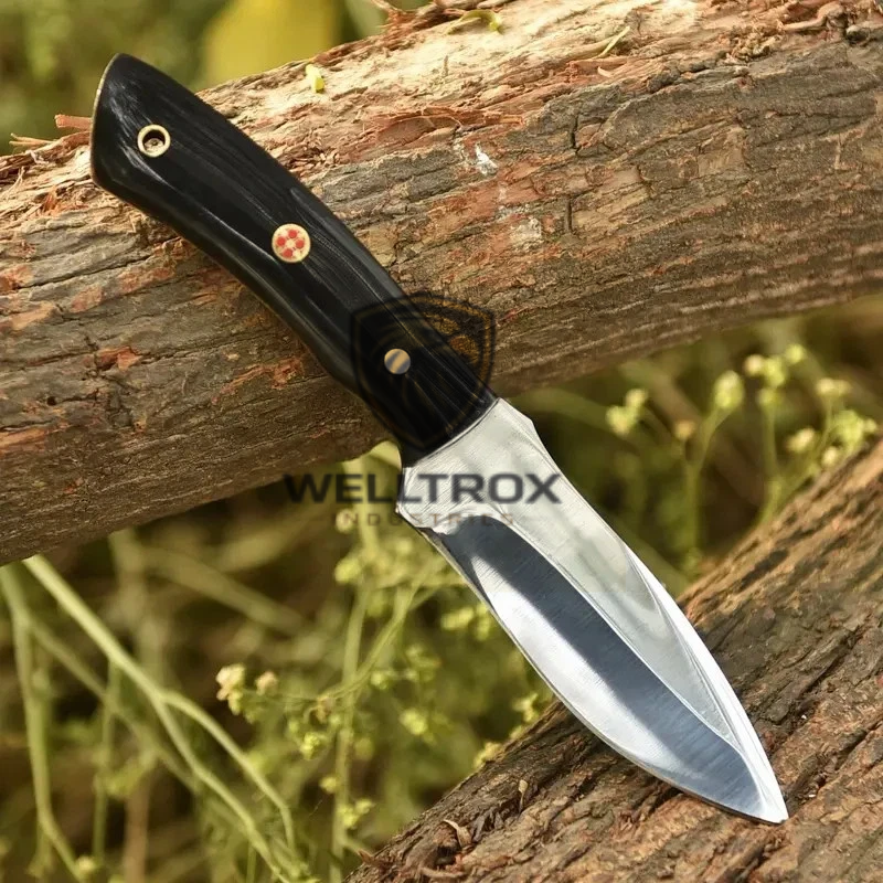 Damascus Fixed Blade Hunting Knife - Image 3