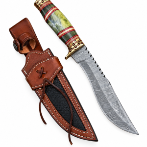 Mythic Kukri Knife with Bone a Brass Handle